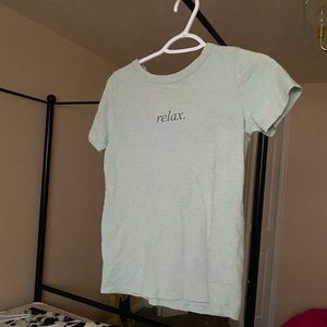 Teal RELAX lazy t shirt